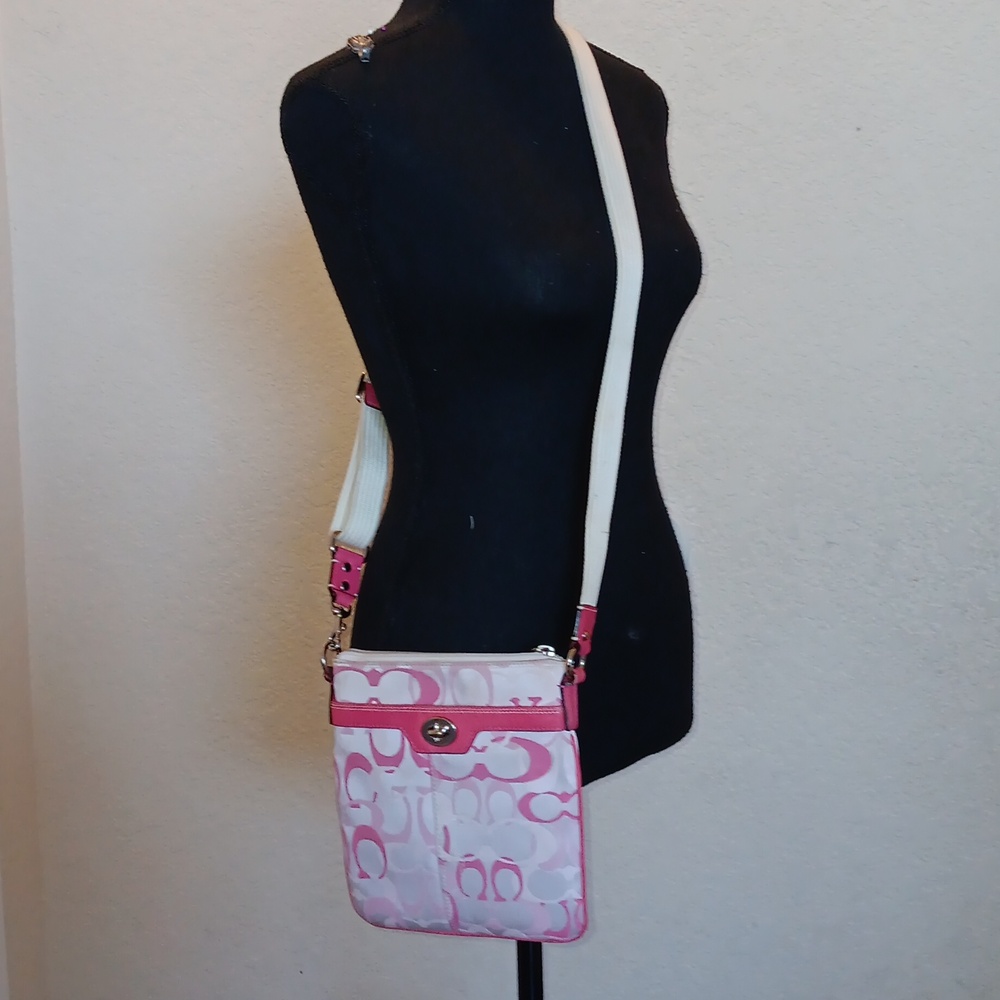 Coach Pink Optic Crossbody Bag